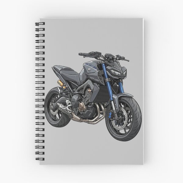 Item preview, Black Blue Yamaha MT-09 SP Hypernaked Motorcycle Vector Illustration designed and sold by Motorline44.