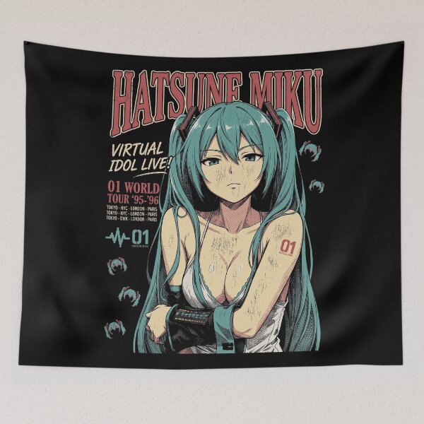 Item preview, Hatsune Miku Vintage designed and sold by MadShroomPrints.