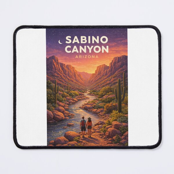 Item preview, Sabino Canyon Arizona Desert Stream and Santa Catalina Mountains Landscape designed and sold by Places On Earth.