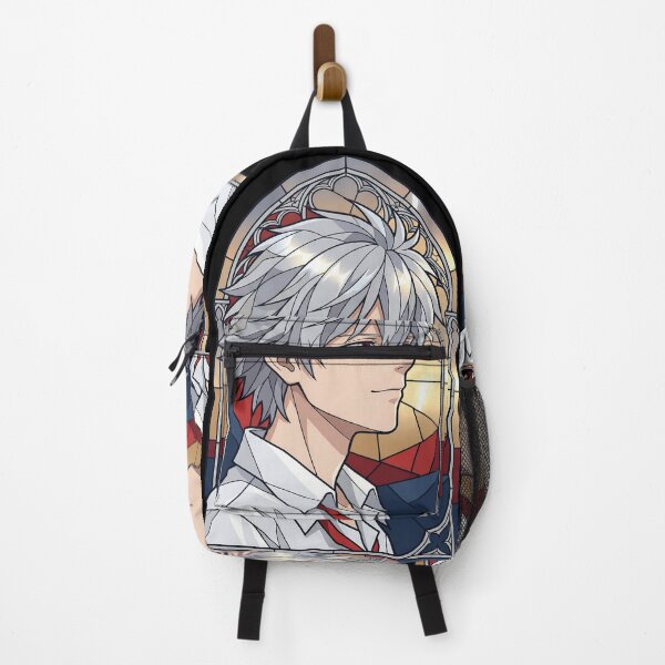 Item preview, Kaworu Nagisa Neon Genesis Evangelion Sunset Stained Glass Profile designed and sold by mildaclairmo.