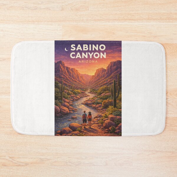Item preview, Sabino Canyon Arizona Desert Stream and Santa Catalina Mountains Landscape designed and sold by Places On Earth.