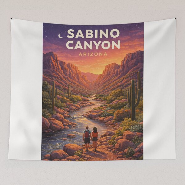 Item preview, Cañón Sabino, arroyo del desierto de Arizona y paisaje de las montañas de Santa Catalina designed and sold by Places On Earth.