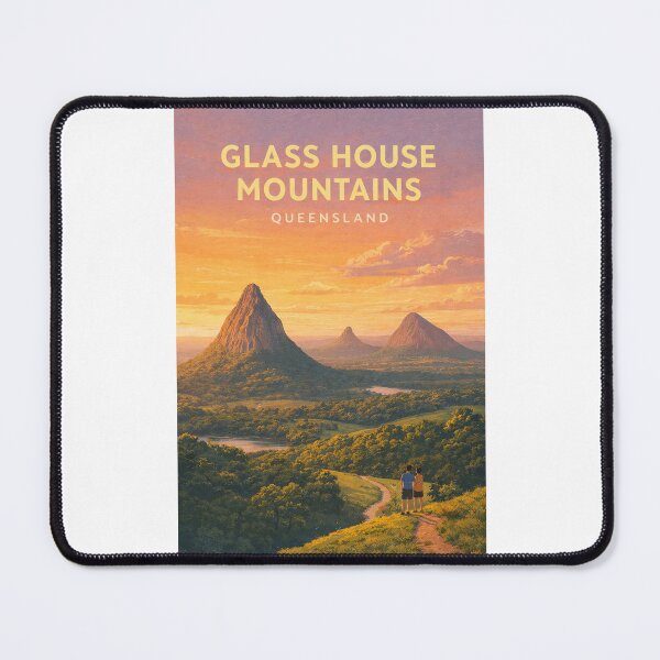 Item preview, Glass House Mountains Queensland Sunshine Coast Volcanic Peaks Panorama designed and sold by Places On Earth.