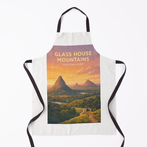 Item preview, Glass House Mountains Queensland Sunshine Coast Volcanic Peaks Panorama designed and sold by Places On Earth.