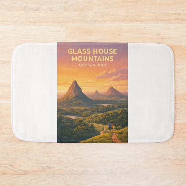 Item preview, Glass House Mountains Queensland Sunshine Coast Volcanic Peaks Panorama designed and sold by Places On Earth.