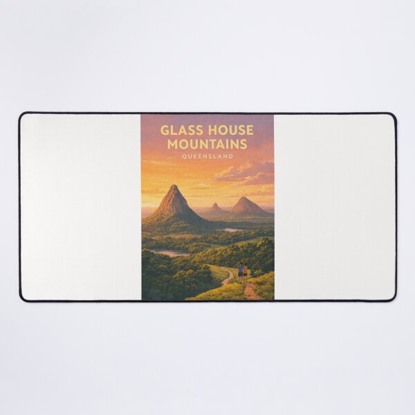 Item preview, Glass House Mountains Queensland Sunshine Coast Volcanic Peaks Panorama designed and sold by Places On Earth.