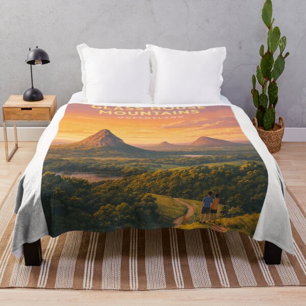 Item preview, Glass House Mountains Queensland Sunshine Coast Volcanic Peaks Panorama designed and sold by Places On Earth.