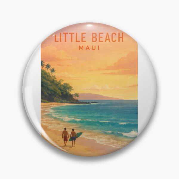 Item preview, Little Beach Maui Hawaii Tropical Coast and Pacific Ocean Sunset designed and sold by Places On Earth.