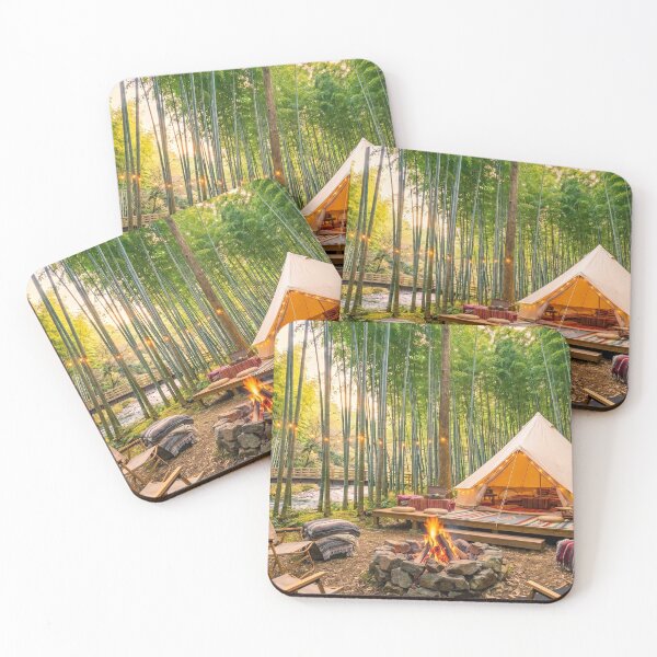 Item preview, Cozy Tent Glamping in Bamboo Forest designed and sold by Adventure Ambience Studio.