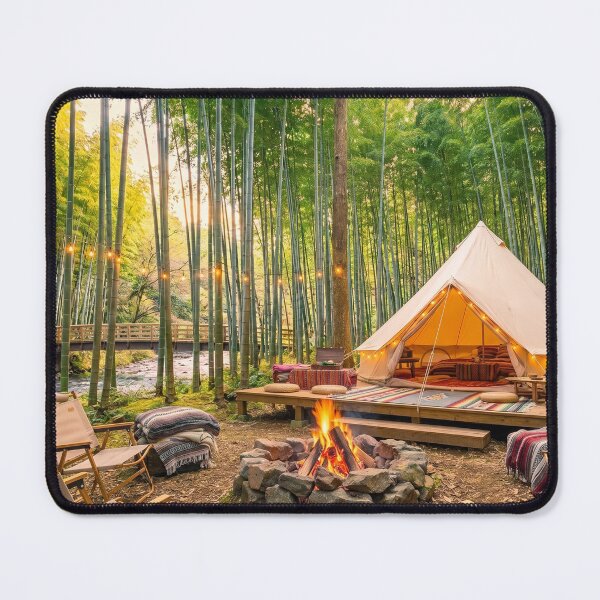 Item preview, Cozy Tent Glamping in Bamboo Forest designed and sold by Adventure Ambience Studio.