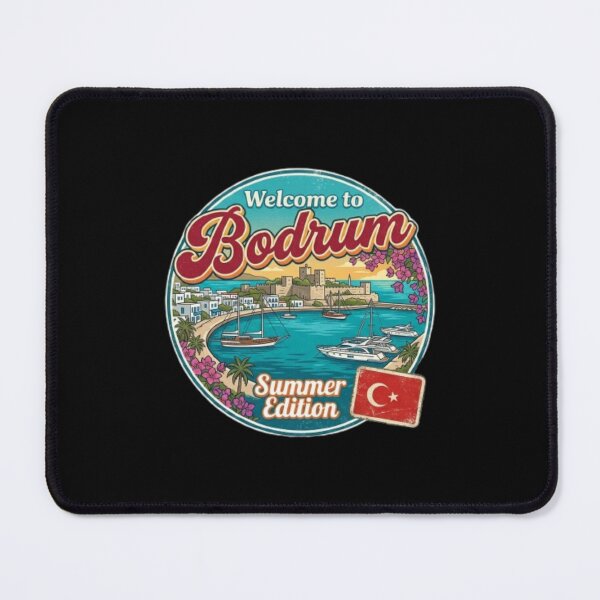 Item preview, Welcome to Bodrum Summer Edition | Turkish Riviera Retro Travel Poster Design designed and sold by NewDesignFR.