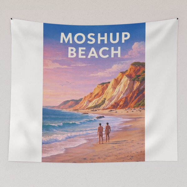 Item preview, Moshup Beach Aquinnah Martha's Vineyard Coastal Cliffs and Atlantic Shore designed and sold by Places On Earth.