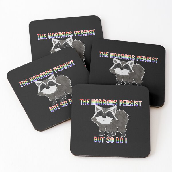 Item preview, The Horrors Persist But So Do I - Jimothy the Raccoon designed and sold by cyberbloomshop.