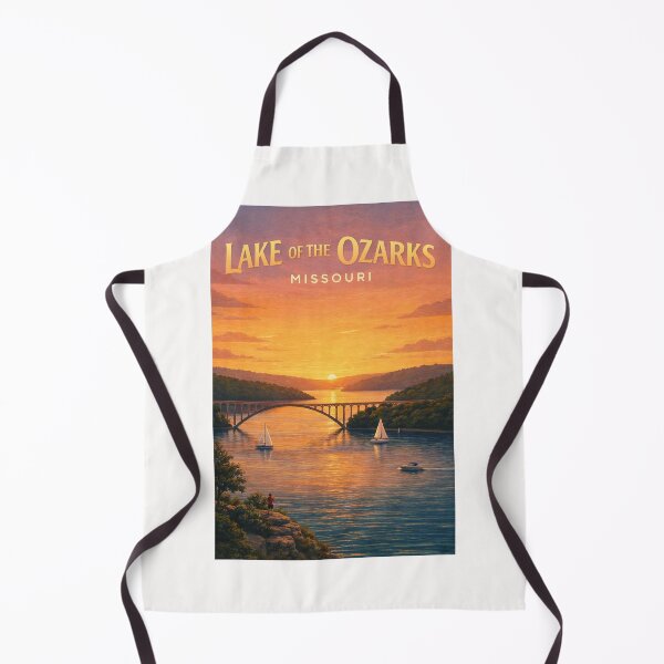Item preview, Lake of the Ozarks Missouri Sunset over Bagnell Dam and Osage River designed and sold by Places On Earth.
