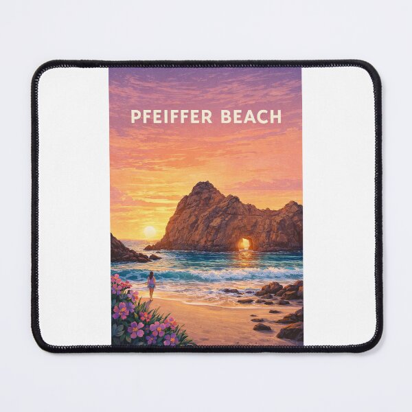 Item preview, Pfeiffer Beach Big Sur California with Keyhole Rock at Sunset designed and sold by Places On Earth.