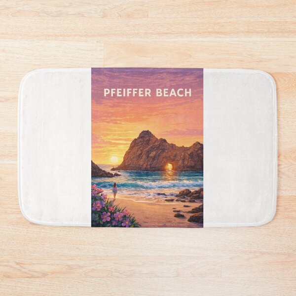 Item preview, Pfeiffer Beach Big Sur California with Keyhole Rock at Sunset designed and sold by Places On Earth.