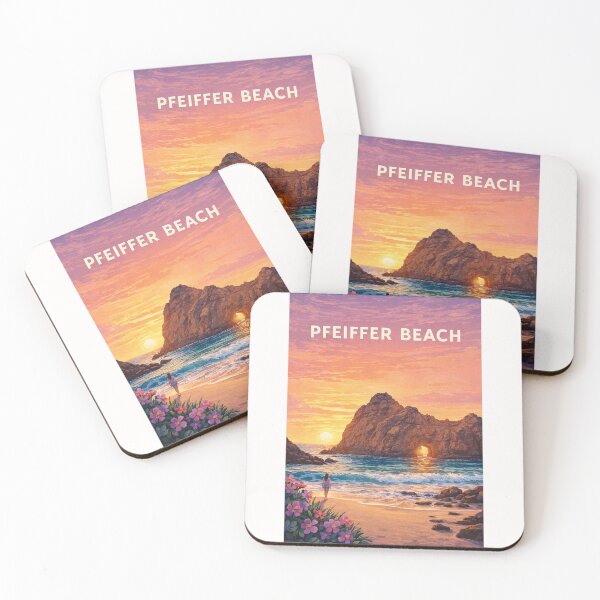 Item preview, Pfeiffer Beach Big Sur California with Keyhole Rock at Sunset designed and sold by Places On Earth.