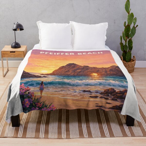 Item preview, Pfeiffer Beach Big Sur California with Keyhole Rock at Sunset designed and sold by Places On Earth.