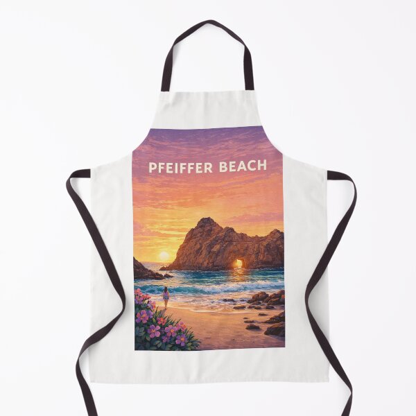 Item preview, Pfeiffer Beach Big Sur California with Keyhole Rock at Sunset designed and sold by Places On Earth.