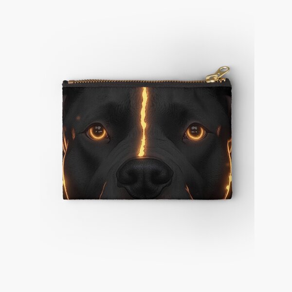 Item preview, Pit Bull Dog Molten Gold Ember Sparks Glow Guardian designed and sold by mildaclairmo.