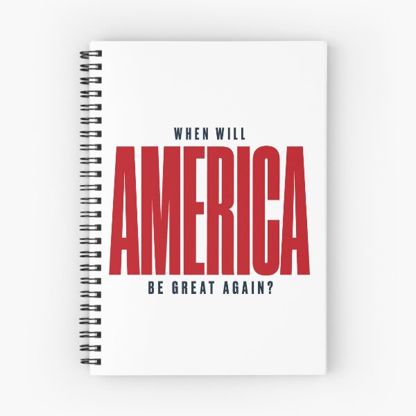 Item preview, When Will America Be Great Again? Minimalist Political Statement designed and sold by Vibrantdream.
