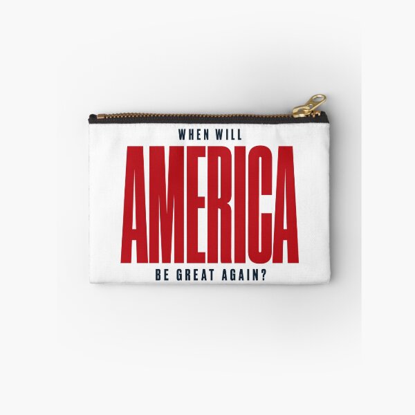 Item preview, When Will America Be Great Again? Minimalist Political Statement designed and sold by Vibrantdream.
