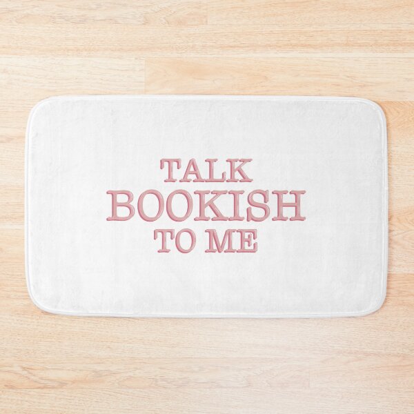 Item preview, Talk Bookish To Me Funny Bookish Reader Quote Typography Sticker designed and sold by alexmaushaus.