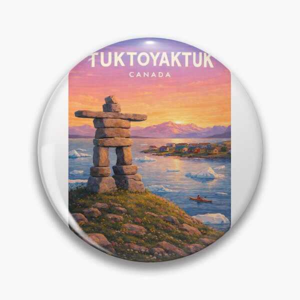 Item preview, Tuktoyaktuk Northwest Territories Arctic Ocean Inuit Landmark Canada designed and sold by Places On Earth.