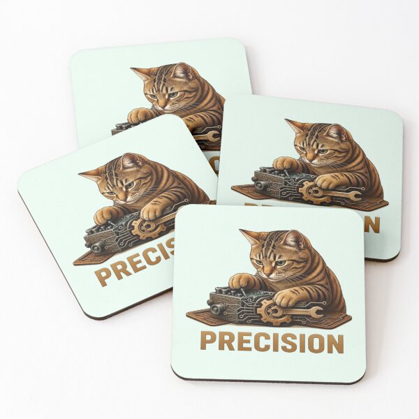 Item preview, Precision Mechanic Cat Engineer Art designed and sold by Northern Glow Art.