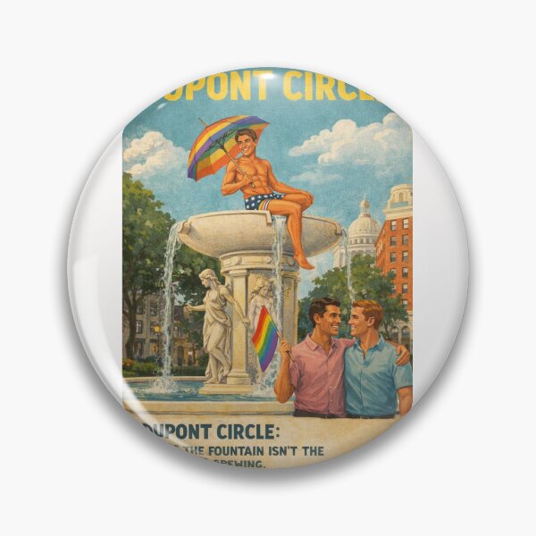 Item preview, Dupont Circle Washington DC Historic Fountain and Embassy Row designed and sold by Places On Earth.