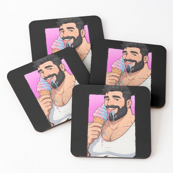 Item preview, Gay Bears Love Ice Cream | Gay Bear Summer Illustration designed and sold by BrokenLabel.