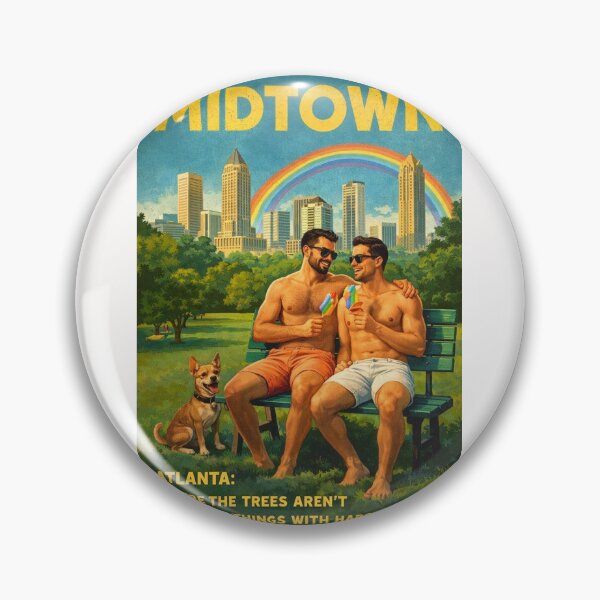 Item preview, Midtown Atlanta Piedmont Park Skyline and Peachtree Gay Street designed and sold by Places On Earth.