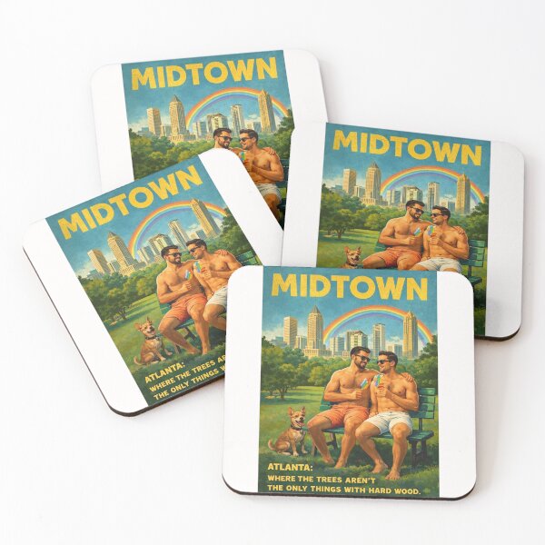 Item preview, Midtown Atlanta Piedmont Park Skyline and Peachtree Gay Street designed and sold by Places On Earth.