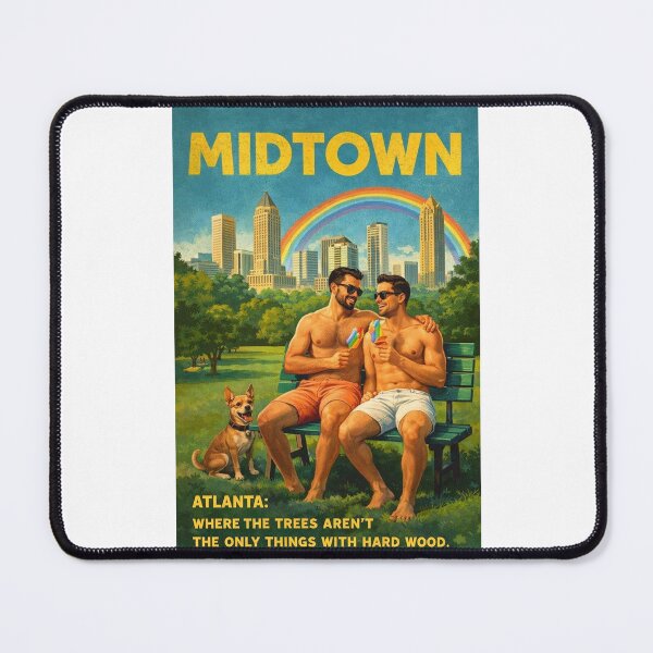Item preview, Midtown Atlanta Piedmont Park Skyline and Peachtree Gay Street designed and sold by Places On Earth.