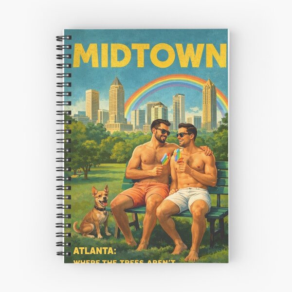 Item preview, Midtown Atlanta Piedmont Park Skyline and Peachtree Gay Street designed and sold by Places On Earth.