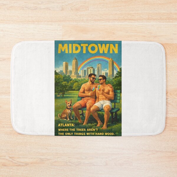 Item preview, Midtown Atlanta Piedmont Park Skyline and Peachtree Gay Street designed and sold by Places On Earth.