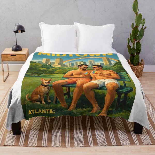Item preview, Midtown Atlanta Piedmont Park Skyline and Peachtree Gay Street designed and sold by Places On Earth.