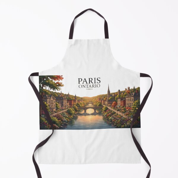 Item preview, Paris Ontario Canada Vintage Travel Poster | Grand River Wall Art designed and sold by ShopAndFun.