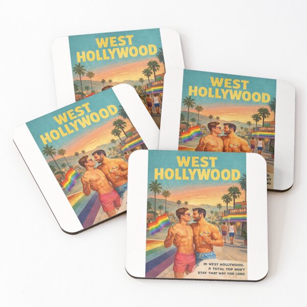 Item preview, West Hollywood California Gay Sunset Strip and Santa Monica Boulevard designed and sold by Places On Earth.