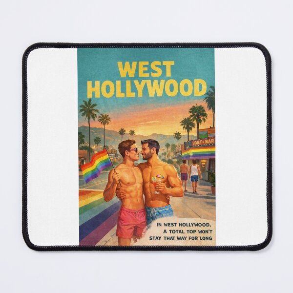 Item preview, West Hollywood California Gay Sunset Strip and Santa Monica Boulevard designed and sold by Places On Earth.