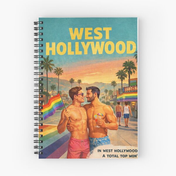 Item preview, West Hollywood California Gay Sunset Strip and Santa Monica Boulevard designed and sold by Places On Earth.
