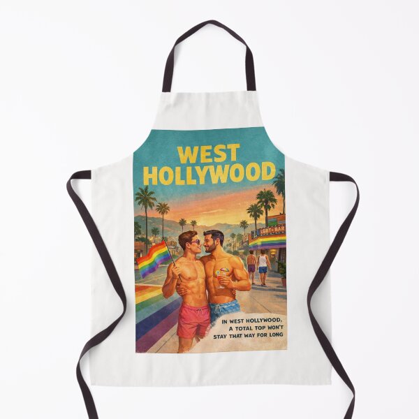 Item preview, West Hollywood California Gay Sunset Strip and Santa Monica Boulevard designed and sold by Places On Earth.