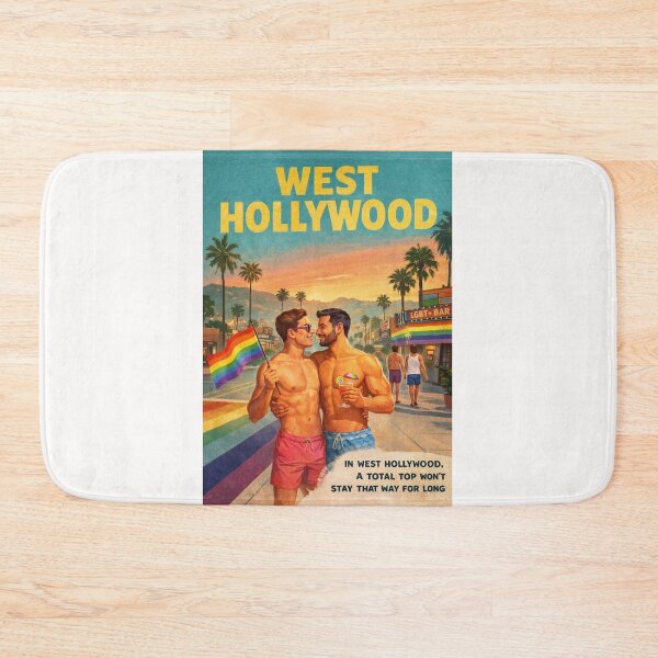 Item preview, West Hollywood California Gay Sunset Strip and Santa Monica Boulevard designed and sold by Places On Earth.