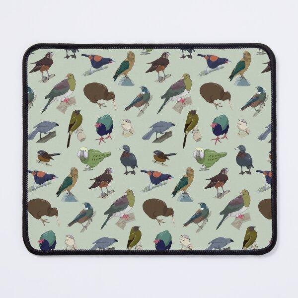 Item preview, Birds of New Zealand - Sage Green designed and sold by KitschClub.