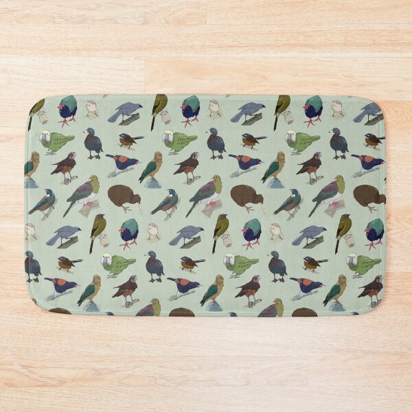 Item preview, Birds of New Zealand - Sage Green designed and sold by KitschClub.