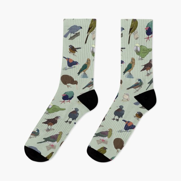 Item preview, Birds of New Zealand - Sage Green designed and sold by KitschClub.