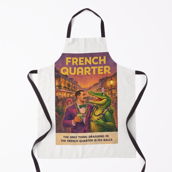 Item preview, French Quarter New Orleans Bourbon Street and Jackson Square designed and sold by Places On Earth.