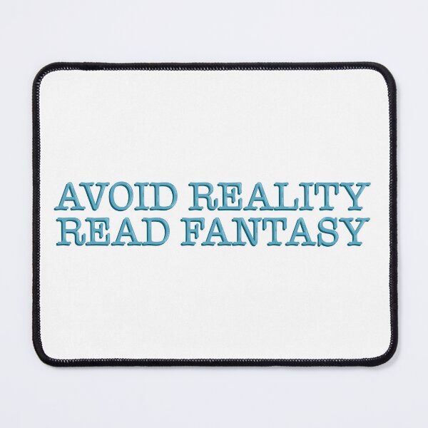 Item preview, Avoid Reality, Read Fantasy Funny Bookish Reader Quote Typography Sticker designed and sold by alexmaushaus.