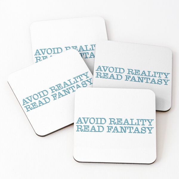 Item preview, Avoid Reality, Read Fantasy Funny Bookish Reader Quote Typography Sticker designed and sold by alexmaushaus.