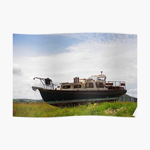 Stranded - an old boat Poster
